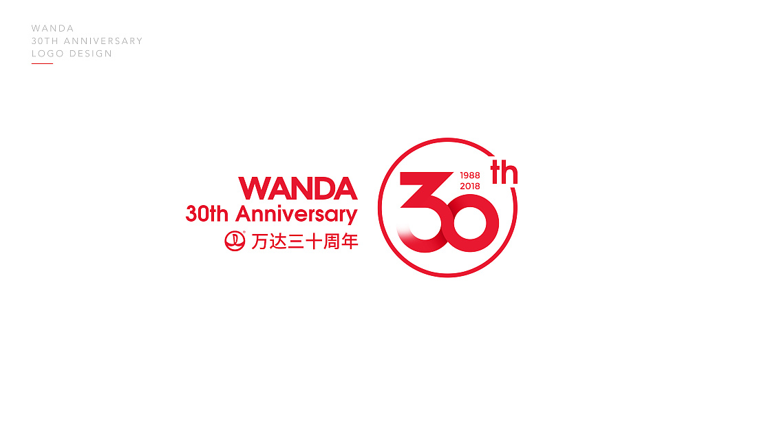萬(wàn)達集團30周年LOGO設計